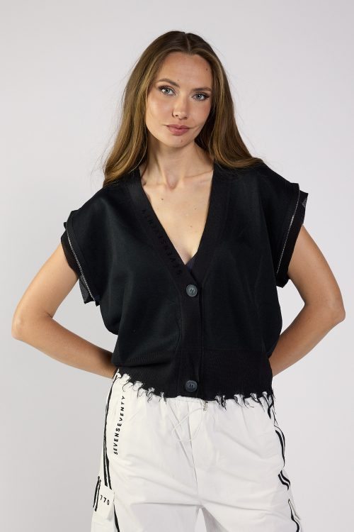 Shiny cardigan vest SEVEN