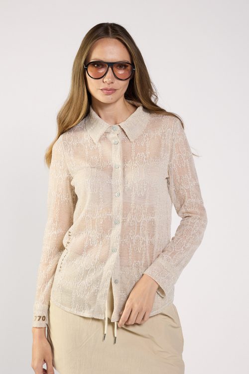 Button-up lace shirt SEVEN