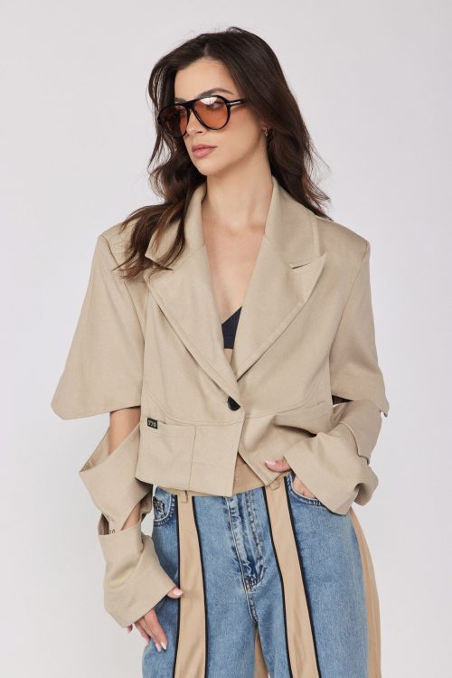 Blazer Jacket with Cut-Outs 770