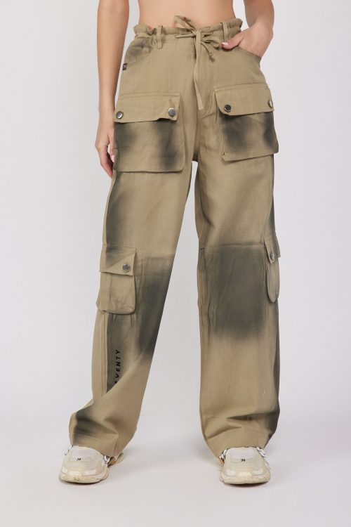 Washed tone cargo pants 770