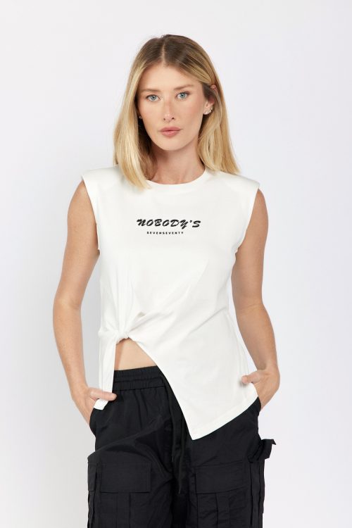 Asymmetric Sleeveless Top – NOBODY