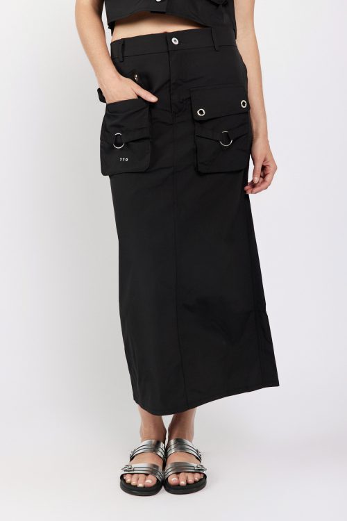 Midi maxi skirt with pockets SEVEN