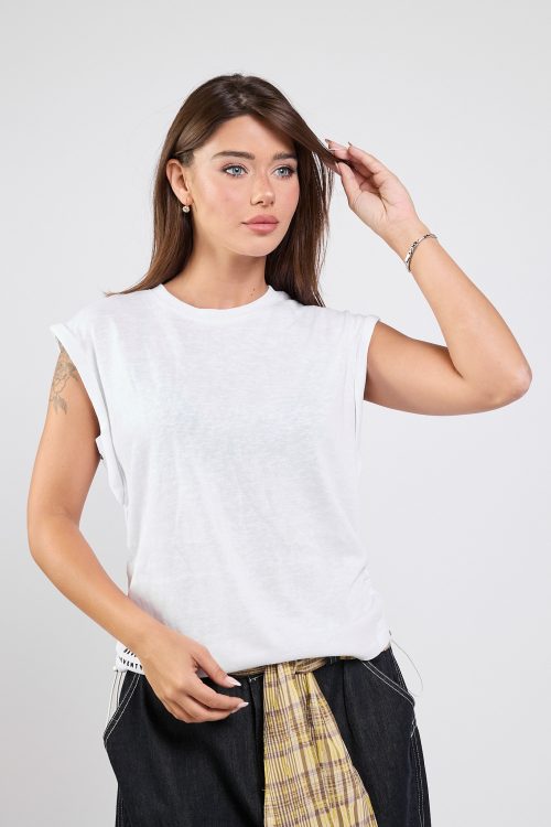 SEVEN Sleeveless Ruched Top