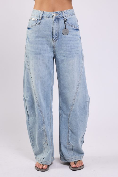 SEVEN Balloon-Cut Jeans with Stitching Details