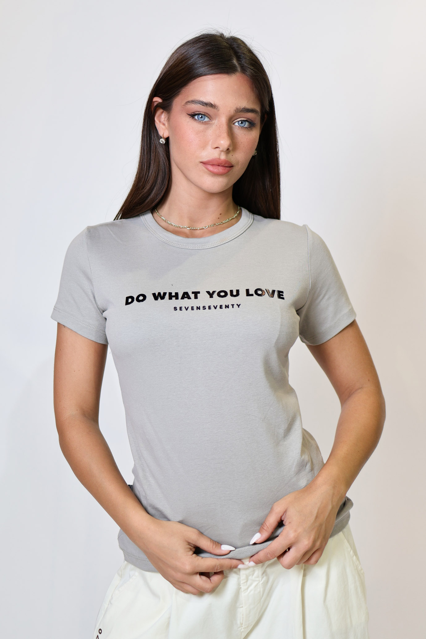 SEVEN Basic Shirt with V-Neck Collar